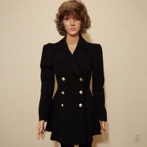 Shein Lapel Collar Double Breasted Long Sleeve Blazer Dress Size M NWOT